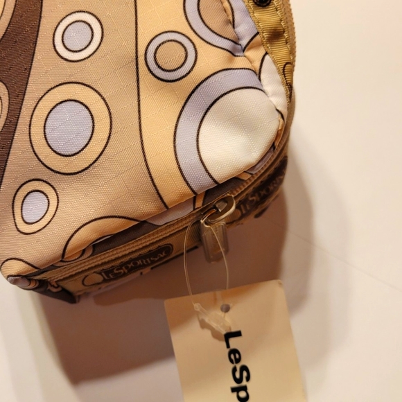 NWT LeSportsac Rectangular cosmetic Caviar taupe case bag - Picture 5 of 11